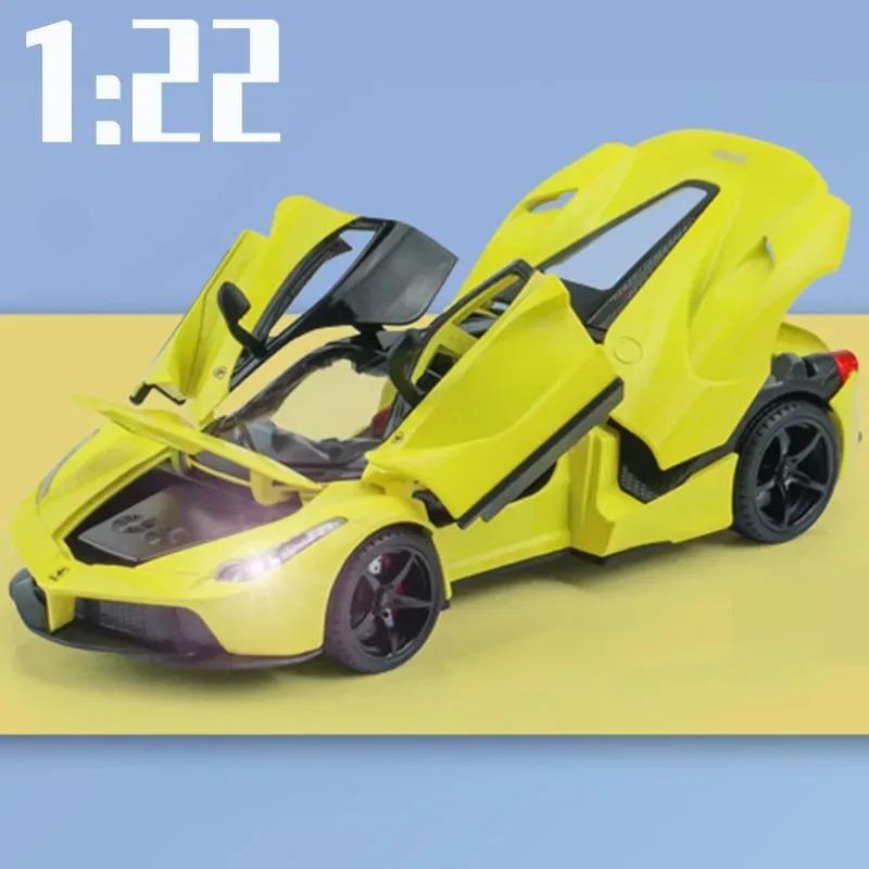 1:24  1:22 SF90XX Purosangue FVU SP3 Rafa FXXK Sport Car High Simulation Diecast Metal Alloy Model Car Sound Light Pull Back Toy