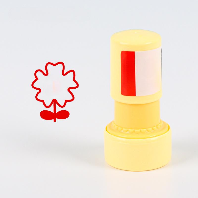 1Pc Teacher Comments Photosensitive Seal Reward Children Teacher Use Small Seal Cartoon Cute Praise Kindergarten Correction Seal