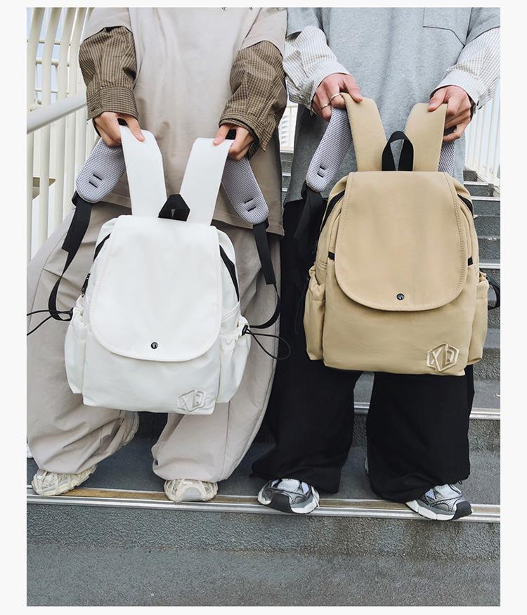 2025 Minimalist Lightweight Backpack: Versatile Flap Shoulder Bag for Outdoor Travel, Unisex Casual Style