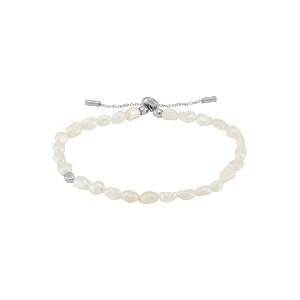 Skagen AGNETHE PEARL White Freshwater Pearl Slider SKJ1833040 Women's Bracelet,