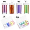 Women Beauty DIY Nail Decoration Tool Glass Paper Aurora Film Nail Stickers Holographic Design