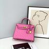 Straußenmuster Kelli Tasche zweite Generation neues Leder tragbar Schulter Crossbody Damen Tasche Fabrik Direkt Großhandel ein Stück Haar
