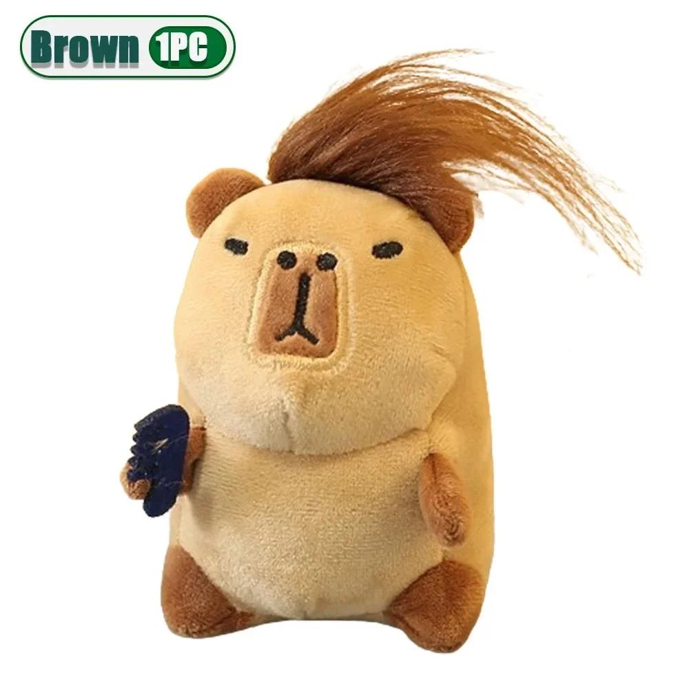 1-20PCS Kawaii Plush Capybara Pendant Capybara Plush Keychain Bag Pendant Gift for Children Photography Accessories