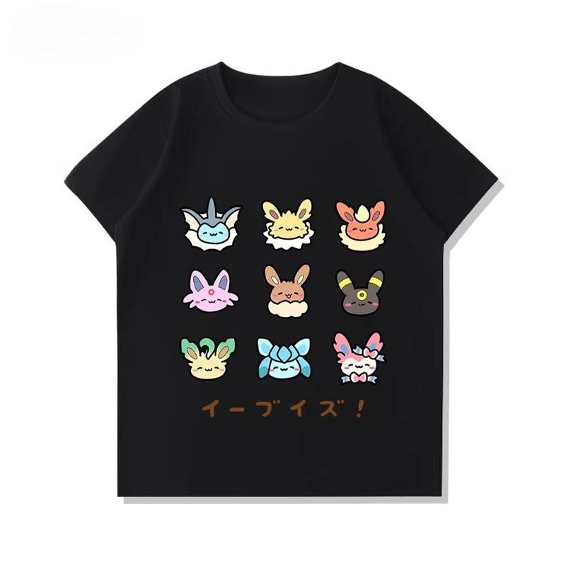 Printing Tshirt Child Boys Summer Crewneck Tops Loose Pure Cotton Tees Kids Cute Print T-shirt Baby Clothes Thin Short Sleeve