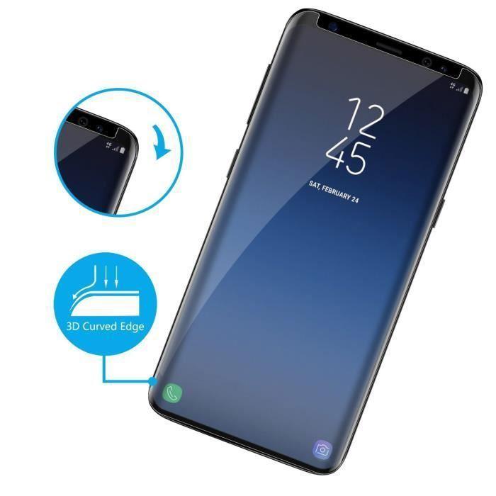 Film de protection - Phonillico® - Samsung Galaxy S9 PLUS - Verre trempé - Ultra résistant - Transparent