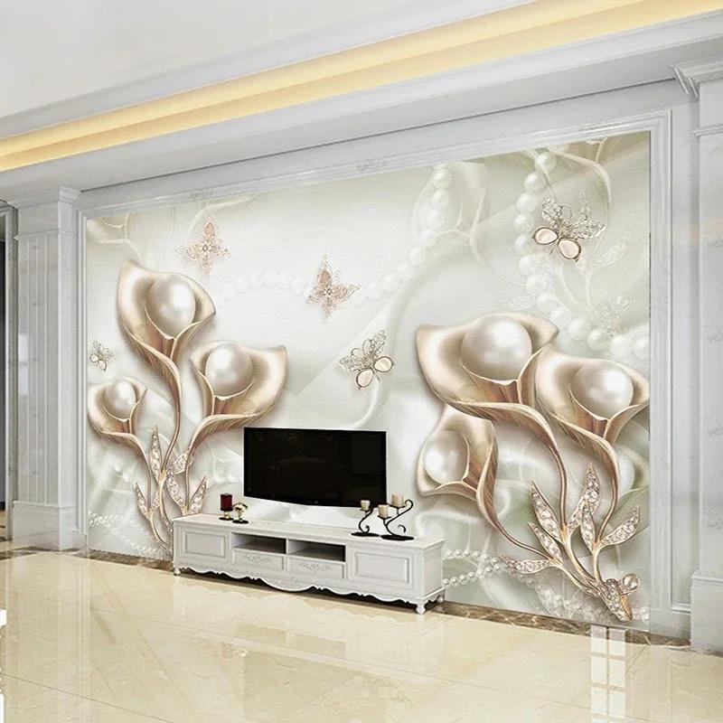 3d Flower Butterfly Photo Wallpaper Home Decor For Living Room Tv Sofa Bedroom Wall Mural