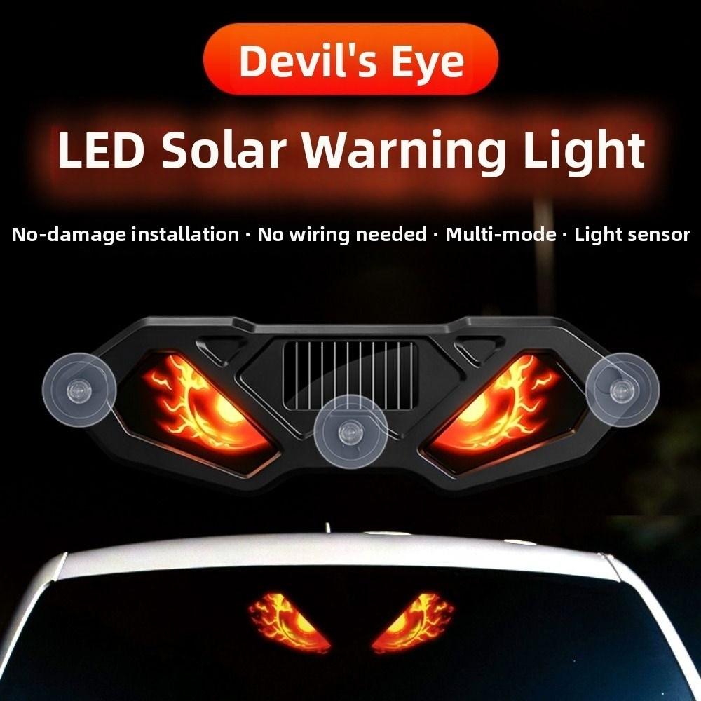 Creative Solar Warning Light Suction Cup Installation LED Atmosphere Light Universal