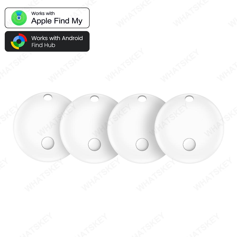 1-4Pack Mini Gps Dual System Tracker For IOS Android Google Find Hub App Item Finder Bag Key Locator Smart Bluetooth Tracker