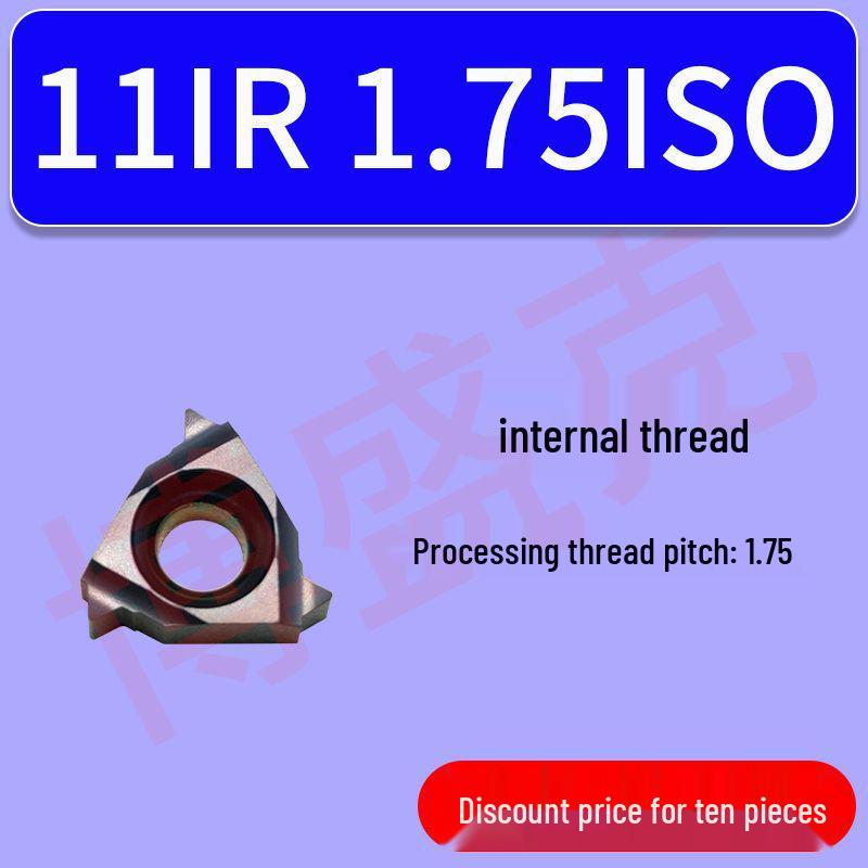 CNC High Hardness Threading Inserts for Internal/External Use (16ER/IRAG60) 1.5/2.0/2.5 Sizes, 40-60° Angles