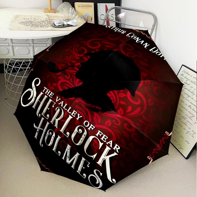Sherlock Adventure Umbrella Folding umbrella, automatic umbrella 8-Frame for Travel, camping Use Gift for Halloween Christmas