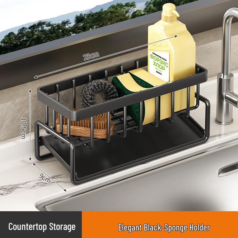 

2023 Самый продаваемый настенный органайзер для губок и тряпок - Безударный, корзина для сушки, полка для хранения для кухни.
