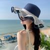 Hat Women's Big Brim Beach Straw Hat Small Fresh Summer Vacation Sweet Mori Versatile Sunscreen Sun Hat