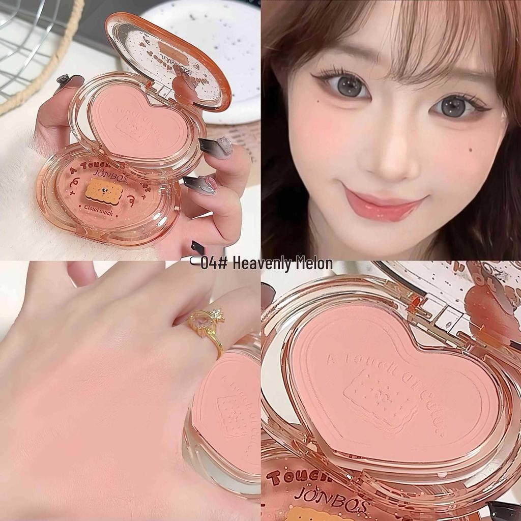 JONBOS Cookie Nao Nao Blush Coreano a Bassa Saturazione - Stile Puro Desiderio per un Look Naturale