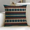 Fair Isle Muster Kissenbezug Weich Leicht zu Waschen Kissenhülle Vielseitig für Sofa Bett Reise und Büro