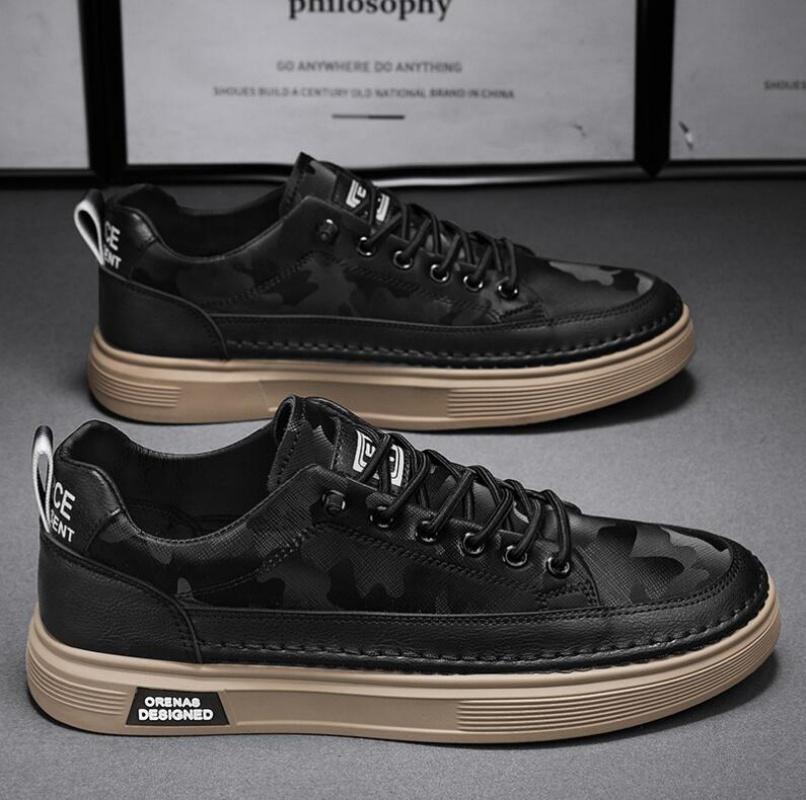 Spring Autumn Mens Shoes Casual Platform Leather Loafers Fashion Sneakers Outdoor Driving Tennis Running Luxury Trainers
