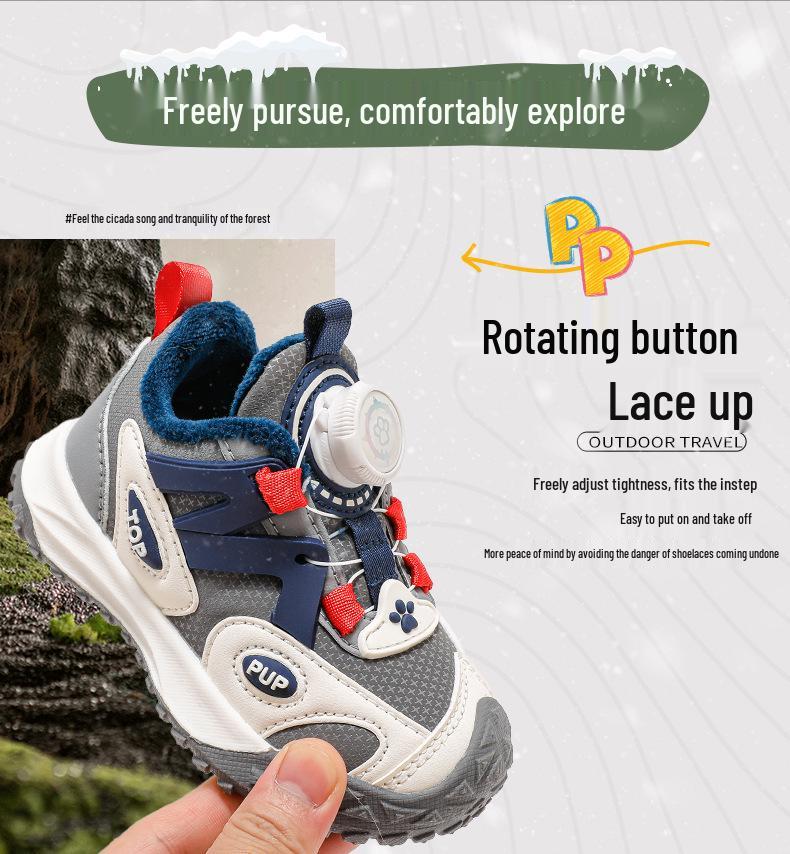 2025 Paw Patrol Çocuk Kışlık Kaymaz Şık Spor Ayakkabıları - Kalın, Çok Yönlü, Kir Tutmaz