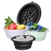 Collapsible Wash Basin Space Saving Silicone Icetray Low/High Temperature Resistant Portable Skincare Basin for Easy Storage