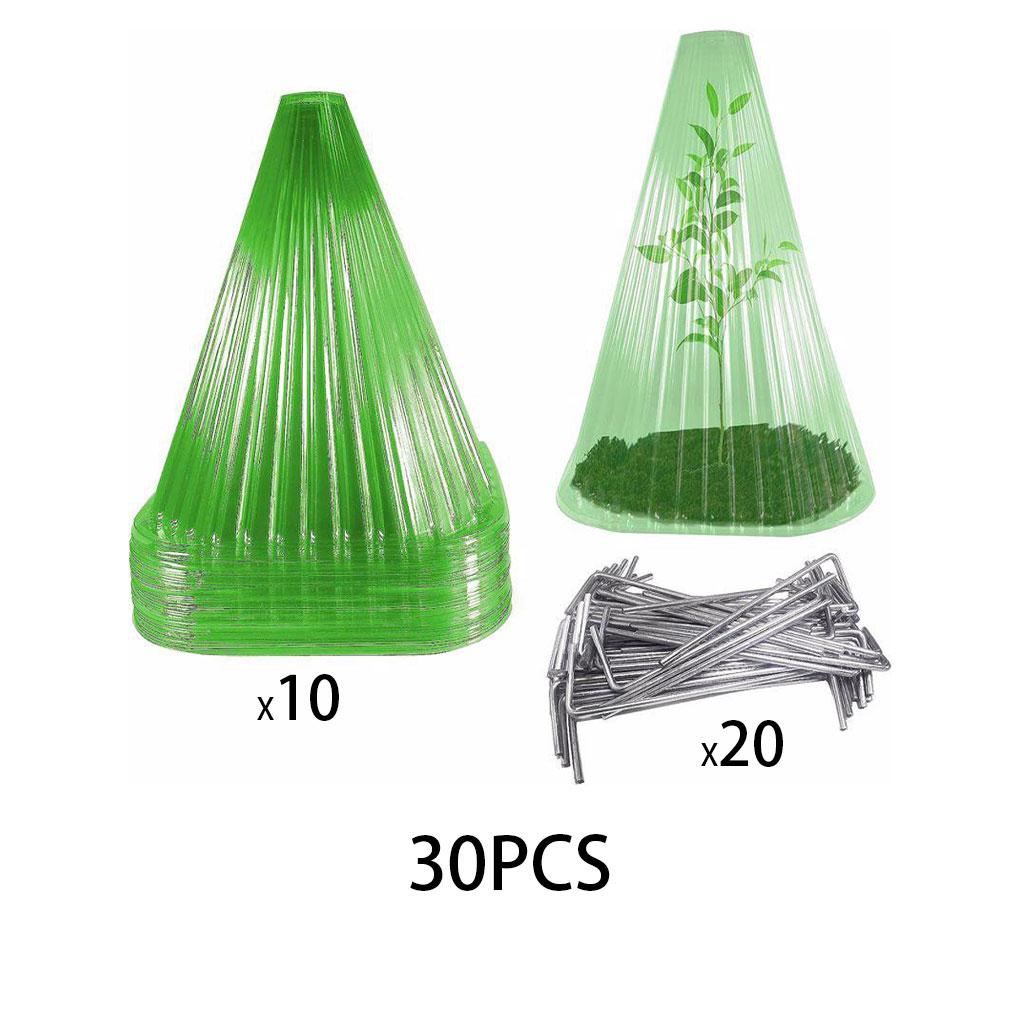 

10x Green Garden S Growth с растительными покрытиями, легко хранить и эффективно защищать растения, зеленый колокольчик HA102363 зелёный