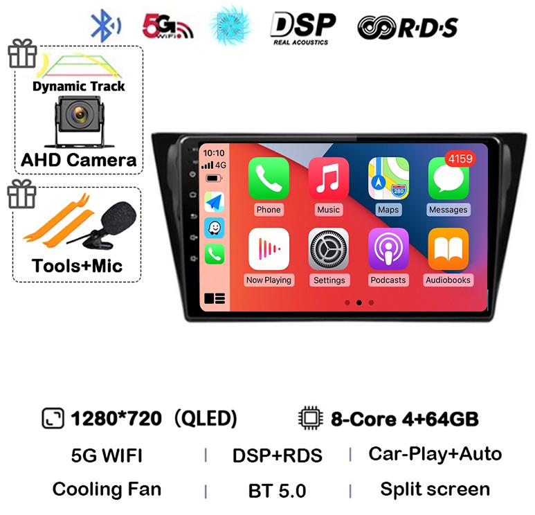 Android 14 Wireless Carplay Auto For VW Volkswagen Bora 2016 2017 2018 Car Radio Autoradio Stereo Multimedia Video Player Audio