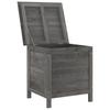 Garden Chest Anthracite 50 x 49 x 56.5 cm Solid Pine Wood