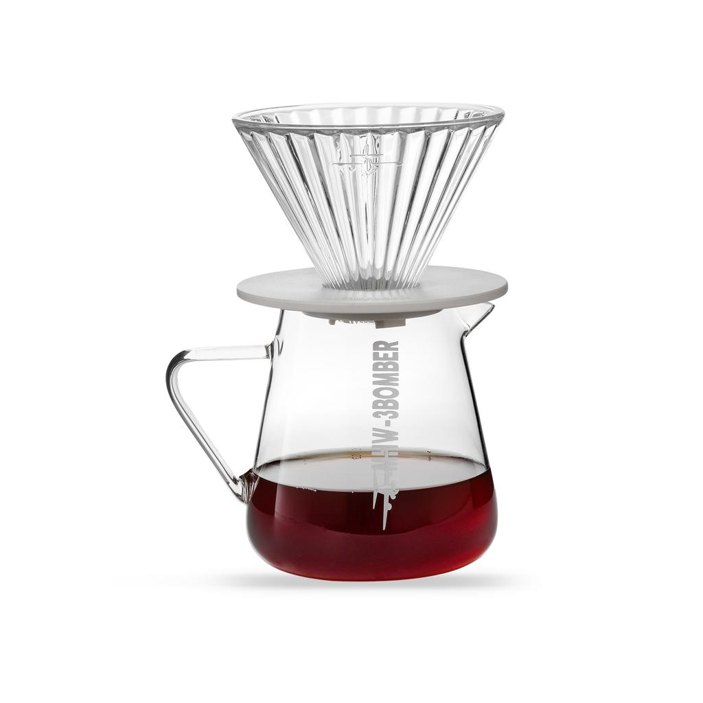 MHW-3BOMBER 500ml Coffee Server Glass Coffee Pot Espresso Dripper Pour Over Maker Brewer Pot Clear Chic Home Kitchen Accessories