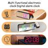 Mirror Digital Projection Alarm Clock 180° Rotation Luminous Led Digital Clock Usb Rechargeable Multiple Colors