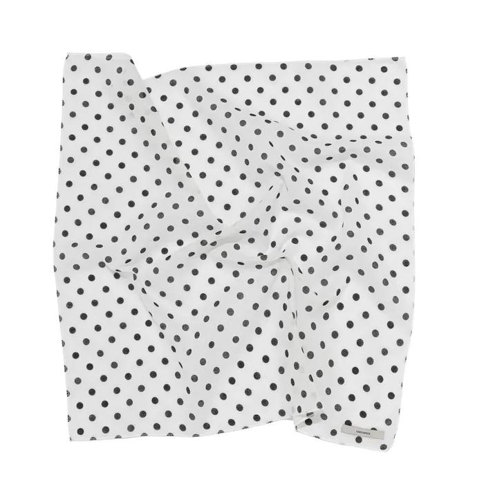 Dot Bandana Scarf (White)