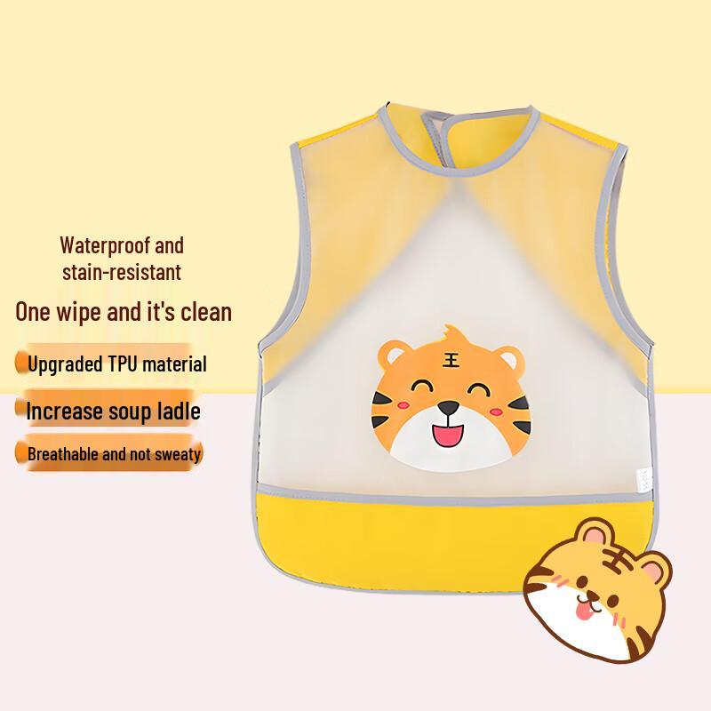 HOY BELL Baby Waterproof Sleeveless Feeding Smock