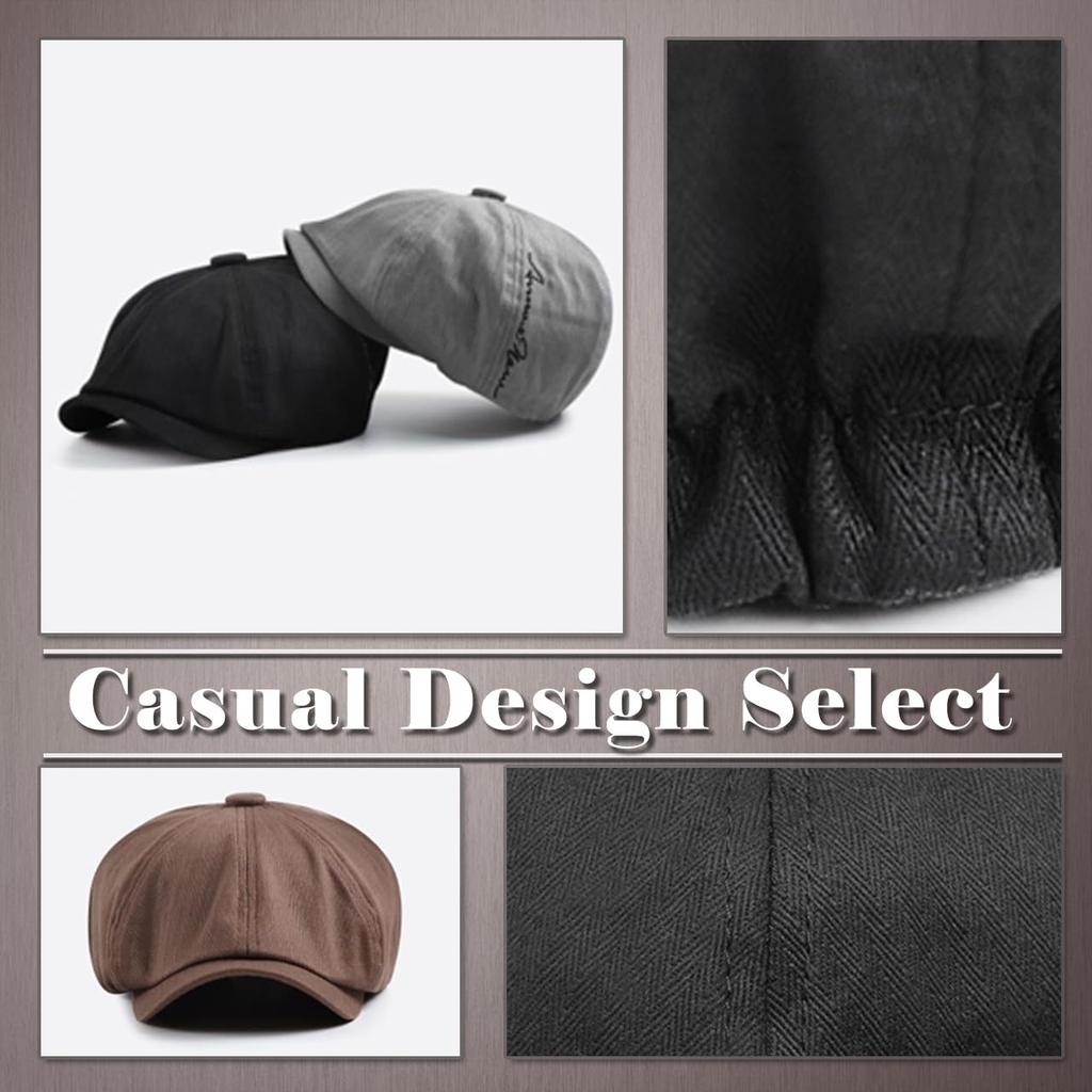 One Limitation Newsboy Fits Round and Square Stylish Travel Hat for Men and CP529 Cap, Faces, Women, (Beige)