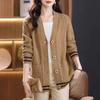 Knitted Cardigan Women's Coat Autumn New Outer Cover Autumn Top Single-breasted Thin Bottoming Coat