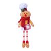 Christmas Doll Large Size Plush Gingerbread Man Boy Girl Figures with Chef Hat Bowknot Ornament Window Holiday Xmas Decoration
