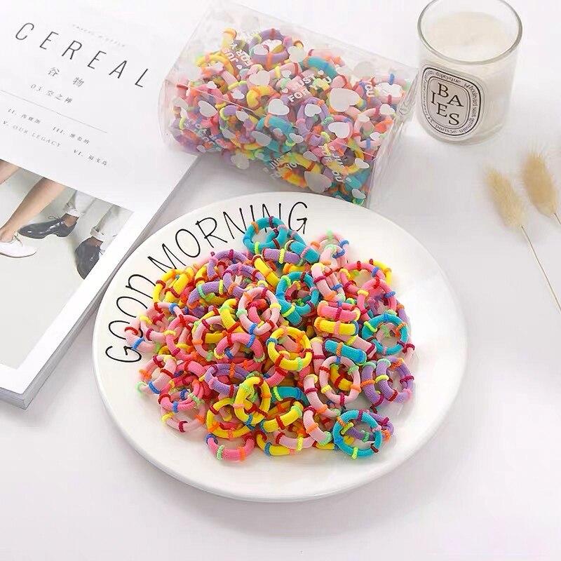 

20 шт., женские резинки, милая детская резинка для волос, радужная мини-резинка, эластичная повязка на голову для девочек, эластичная маленькая резинка 20pcs