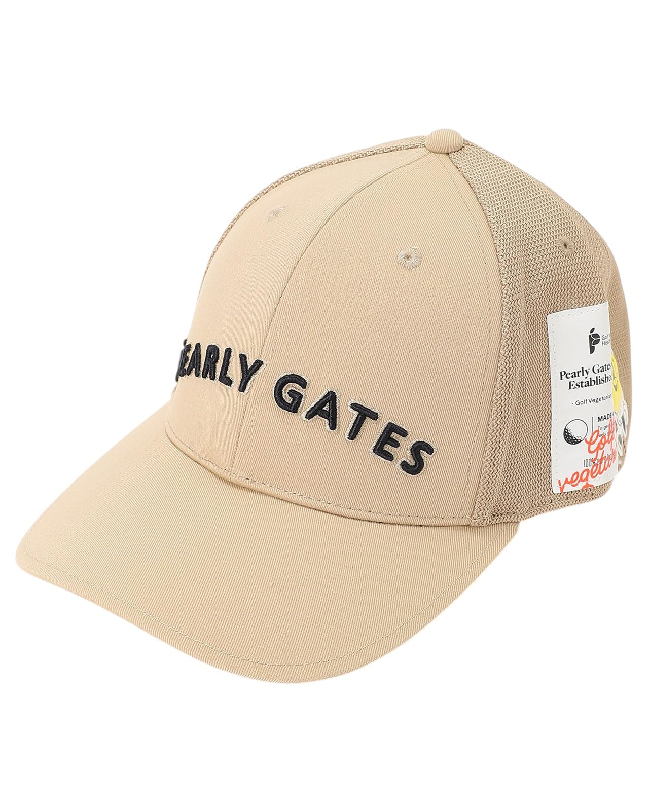 

[PEARLY GATES] Unisex Cap (BIO Name, Adjustable Size) Golf Hat 053-5187501 040Beige FR