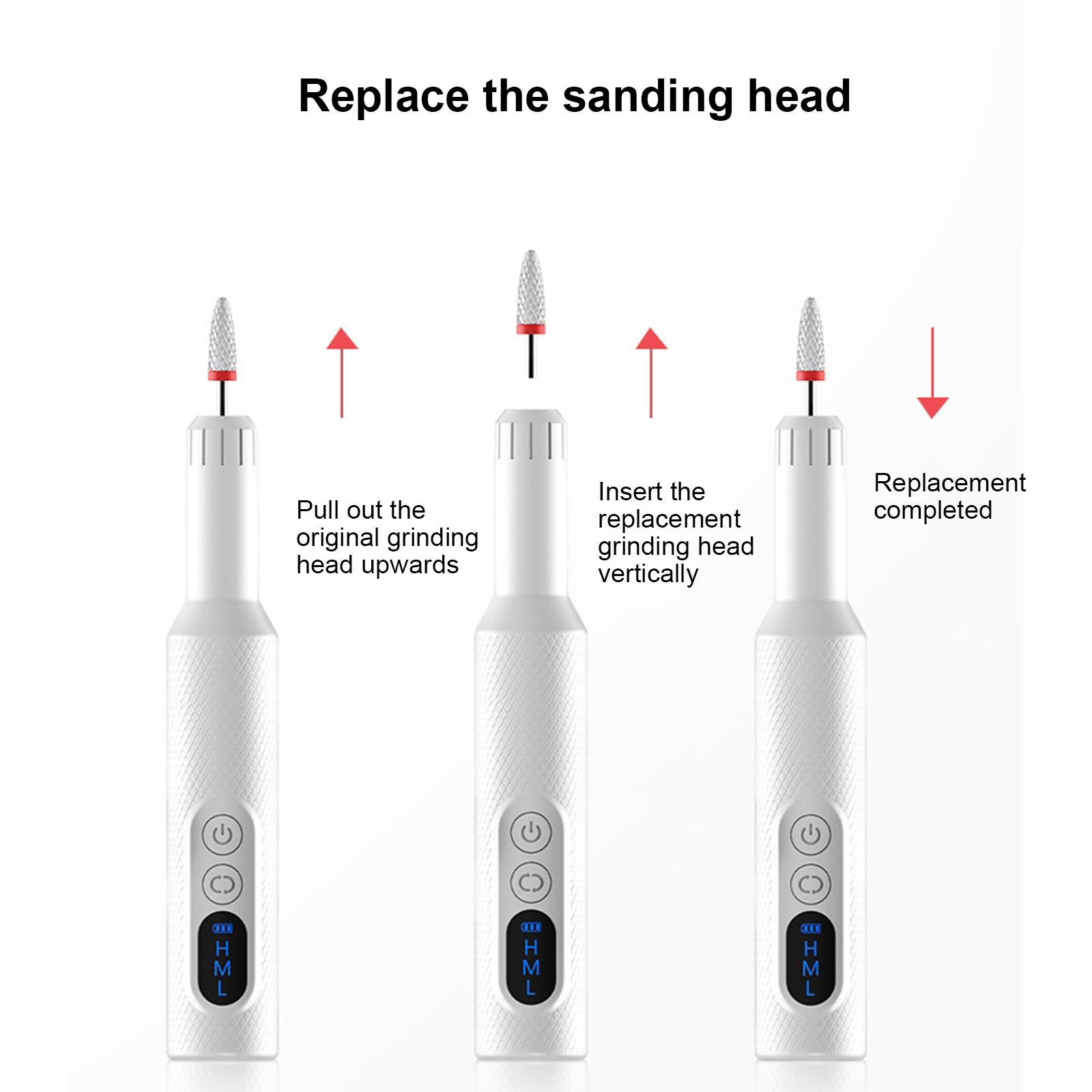 USB портативная шлифовальная машинка для ногтей — фото 3