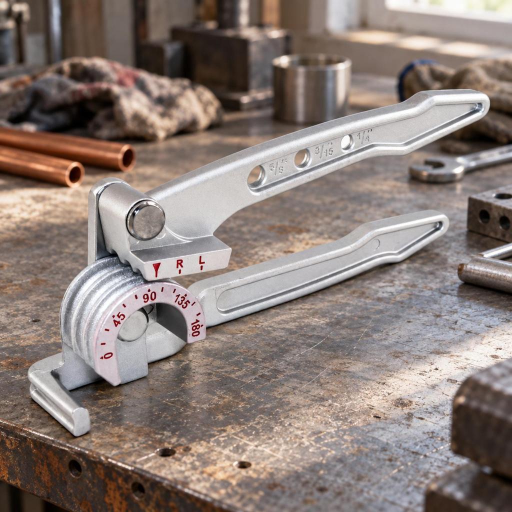 Three-Channel Tube Bender Versatile for Refrigeration Repair