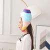 Påsk Huvudbonad Mjuk PP Bomull Härlig Färgglad Ägg Varm Mössa Utklädnad Unisex Tecknad Påskägg Hatt Cosplay Kostym Fotorekvisita