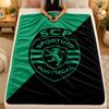 Flannel BlanketSporting CP FC Warm Soft Throw Blanket for Indoor Sofa Bed Living Room Use