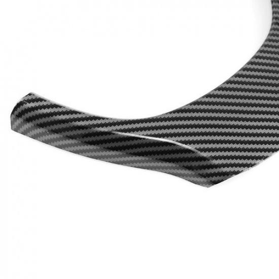 Carbon Fiber Style Steering Wheel Cover Trim For BMW 5 7 Series F10 F11 F01 F02