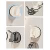 3pcs Strong Suction Cup Hook Not Drill & Rustproof Wall Hook Easy Installs Suction Hook Hangers for Bathroom & Kitchen