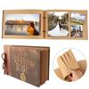 AEE4-Photo Album Expandable DIY Album Scrapbook Family Lovers Friends Photo Book Memory Scrap Book For Valentines