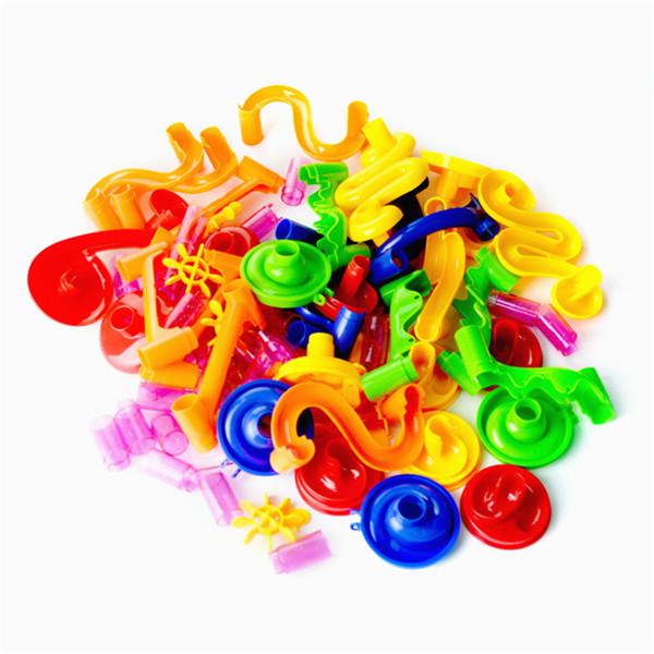 105/109Pcs Diy Marmor Bau Rennstrecke Bausteine Kinder Labyrinth Ball Rollen Spielzeug Weihnachten