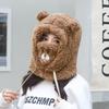 Cute Bear Winter Mask Integrated Hat