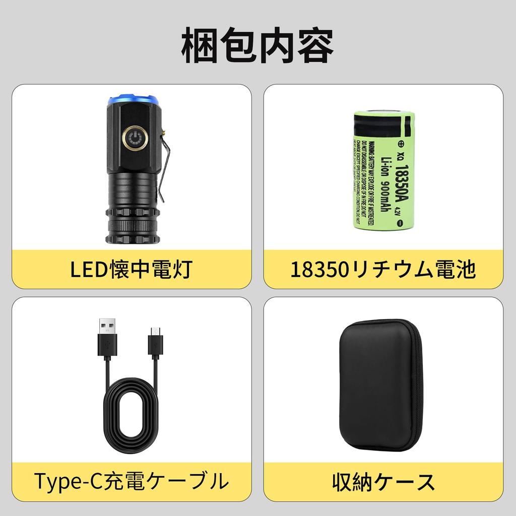 handheld LED flashlight with 2000lm high shockproof pocket magnetic 5 lighting aluminum alloy COB work fast ideal for mountain security power and