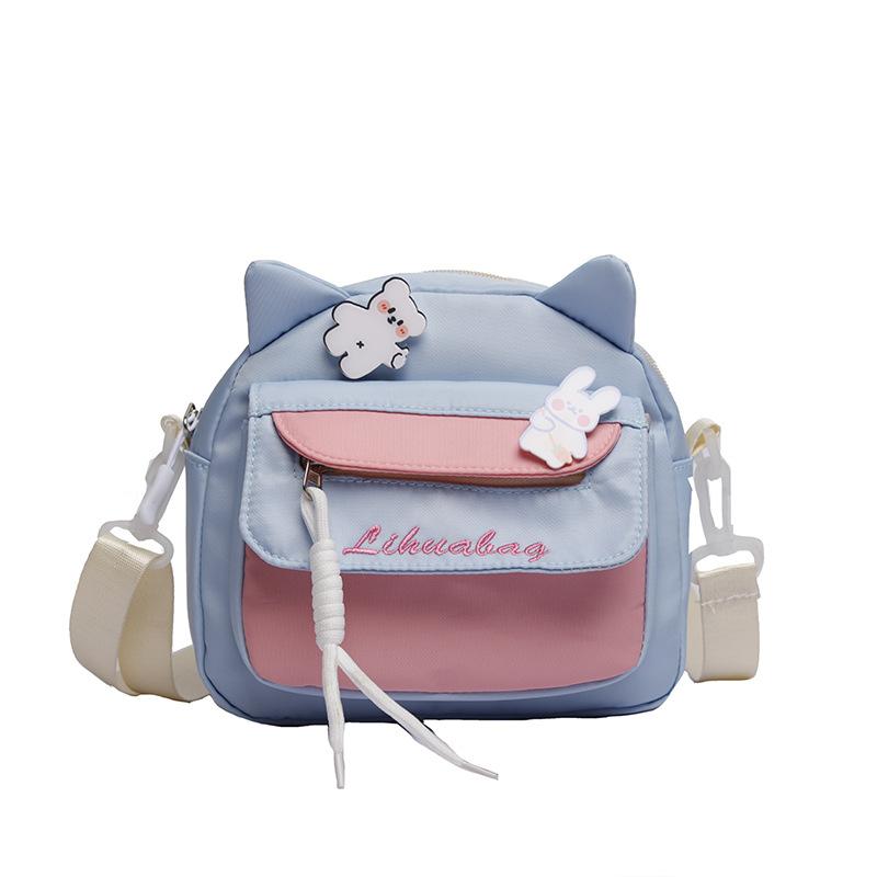 New Messenger Bag Nylon Girl Small Bag Cute Sweet Shoulder Bag Soft Sister Small Fresh Student Messenger Bag