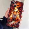 Sunny Fox Phone Case For iPhone 17 16 15 14 13 12 Max Plus Silicone Black Cover