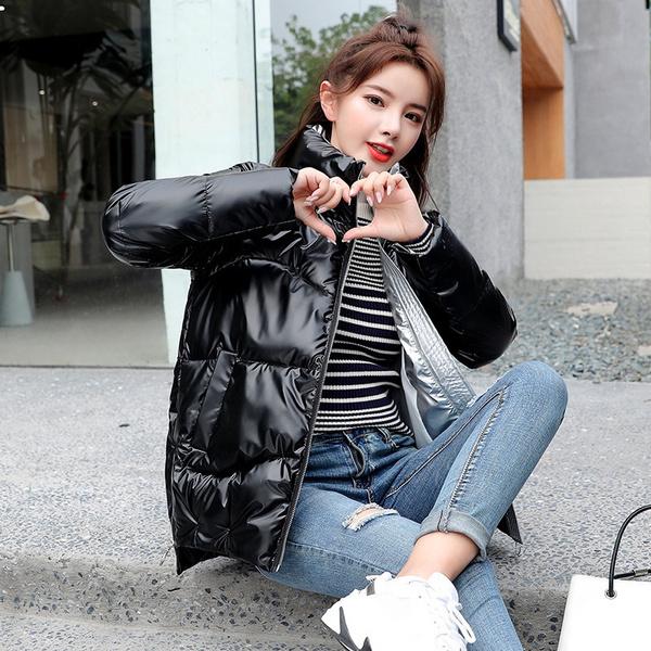 Winter Women Jacket Parka Women's Long Sleeve Thicken Down Cotton Winter Coat