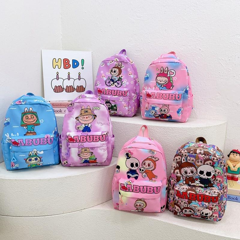 Kindergarten Primary School Students Schoolbag Cartoon Cute Foreign Style Printing Children'S Backpack Large Capacity Children'S Backpack