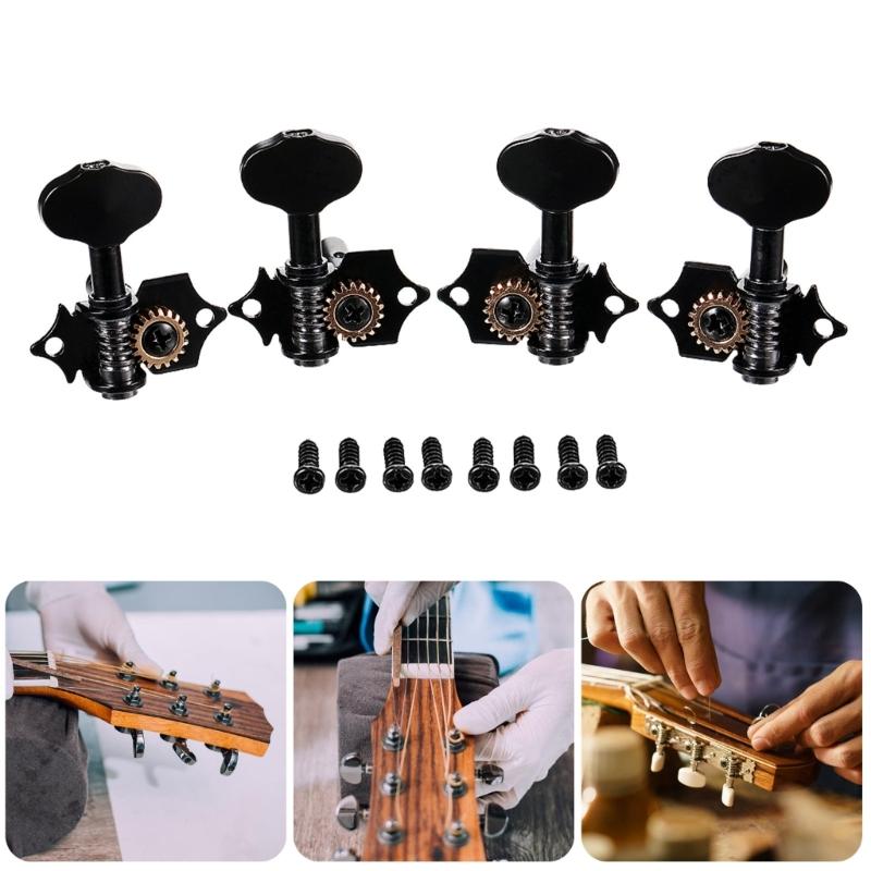 Guitar Knobs Keys for Acoustic Electric Guitar 2R2L Guitar String Tuning Pegs Guitar String Tuner Guitar Machine Heads