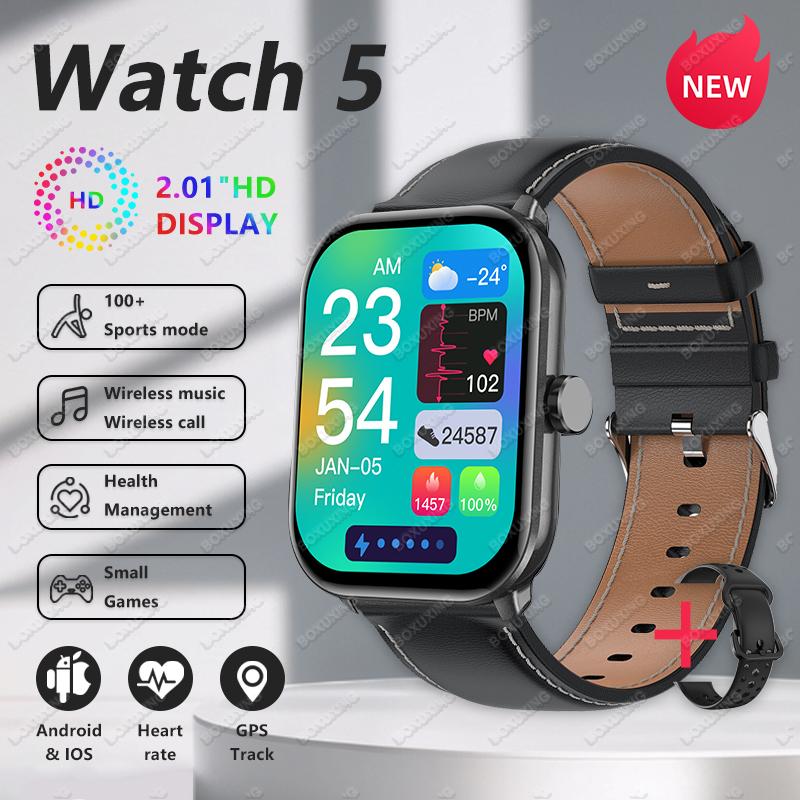 New GPS Track Smart Watch 2.01 Inch Ultra HD  Screen Movement Run Track Heart Rate Monitor Bluetooth Call Smartwatch
