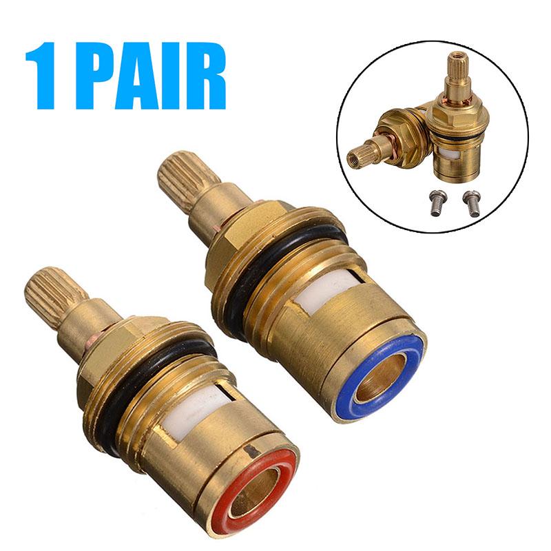 1 Pair New Replacement Tap Cartridge Valve Ceramic Disc Gland Quarter Turn 1/2